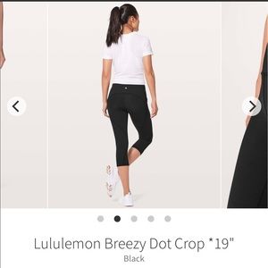 Black Lulu lemon leggings, size 4